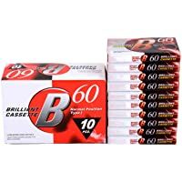 Bageek 10PCS Cinta de Cassette en Blanco Profesional 60 Minutos Cassette de Audio para Voz grabada